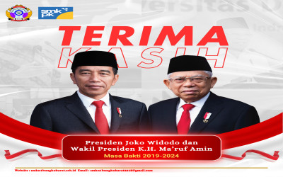 Terima kasih kepada Presiden Joko Widodo dan Wakil Presiden K.H. Ma’ruf Amin